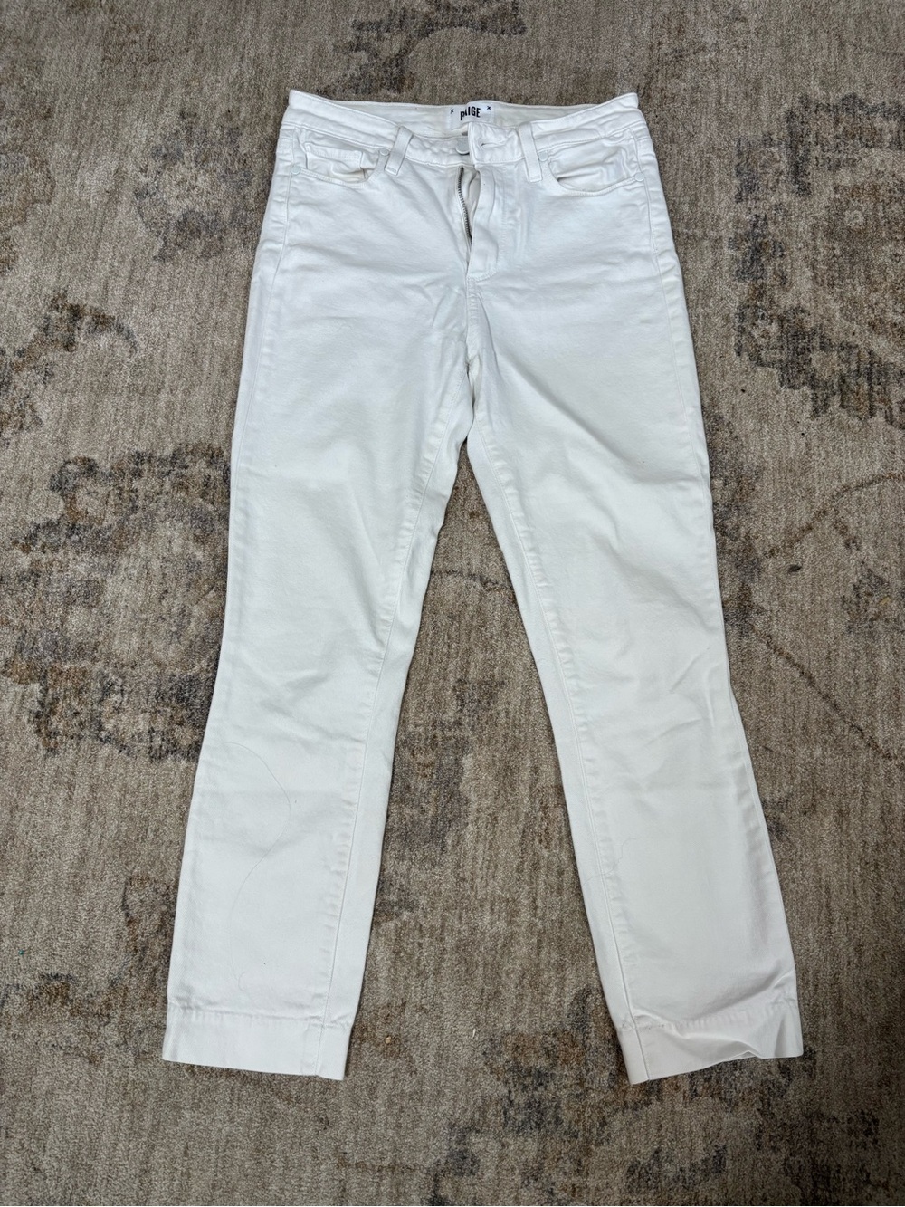 PAIGE White Straight-Leg Women’s Jeans